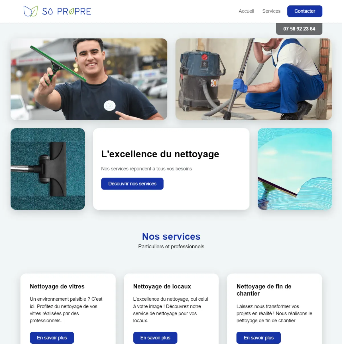 Aperçu du projet So Propre
